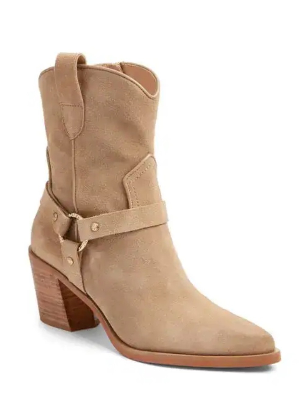 Dolce Vita Kenzen Western Harness Suede Boots New! - Picture 3 of 13